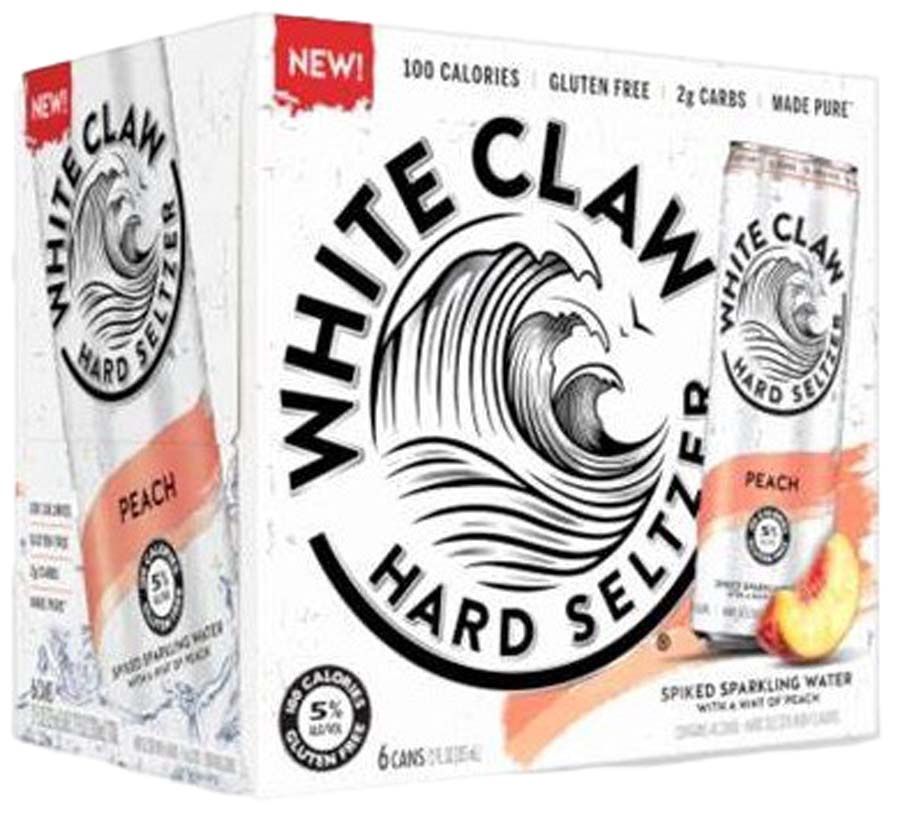 WHITE CLAW PEACH, Size: 6 Cans