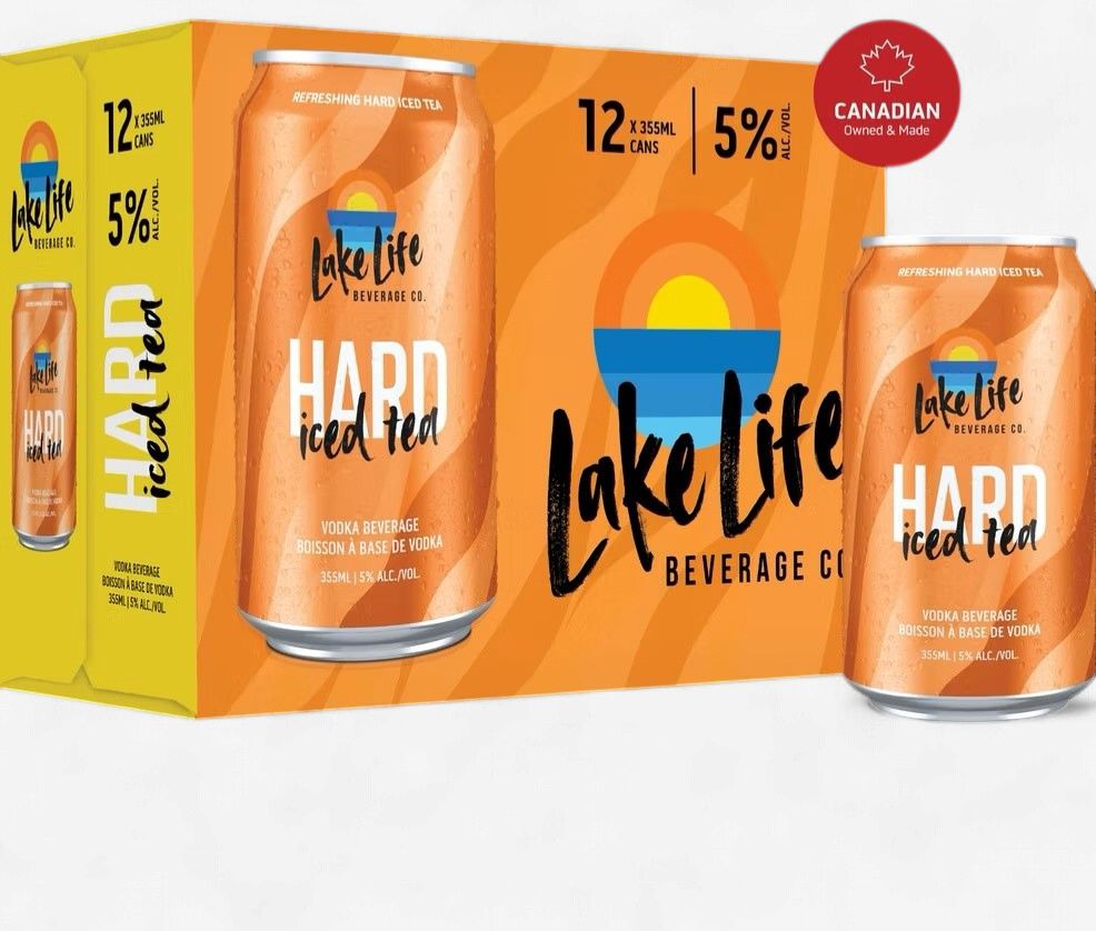 LAKE LIFE HARD ICED TEA, Size: 12 Cans
