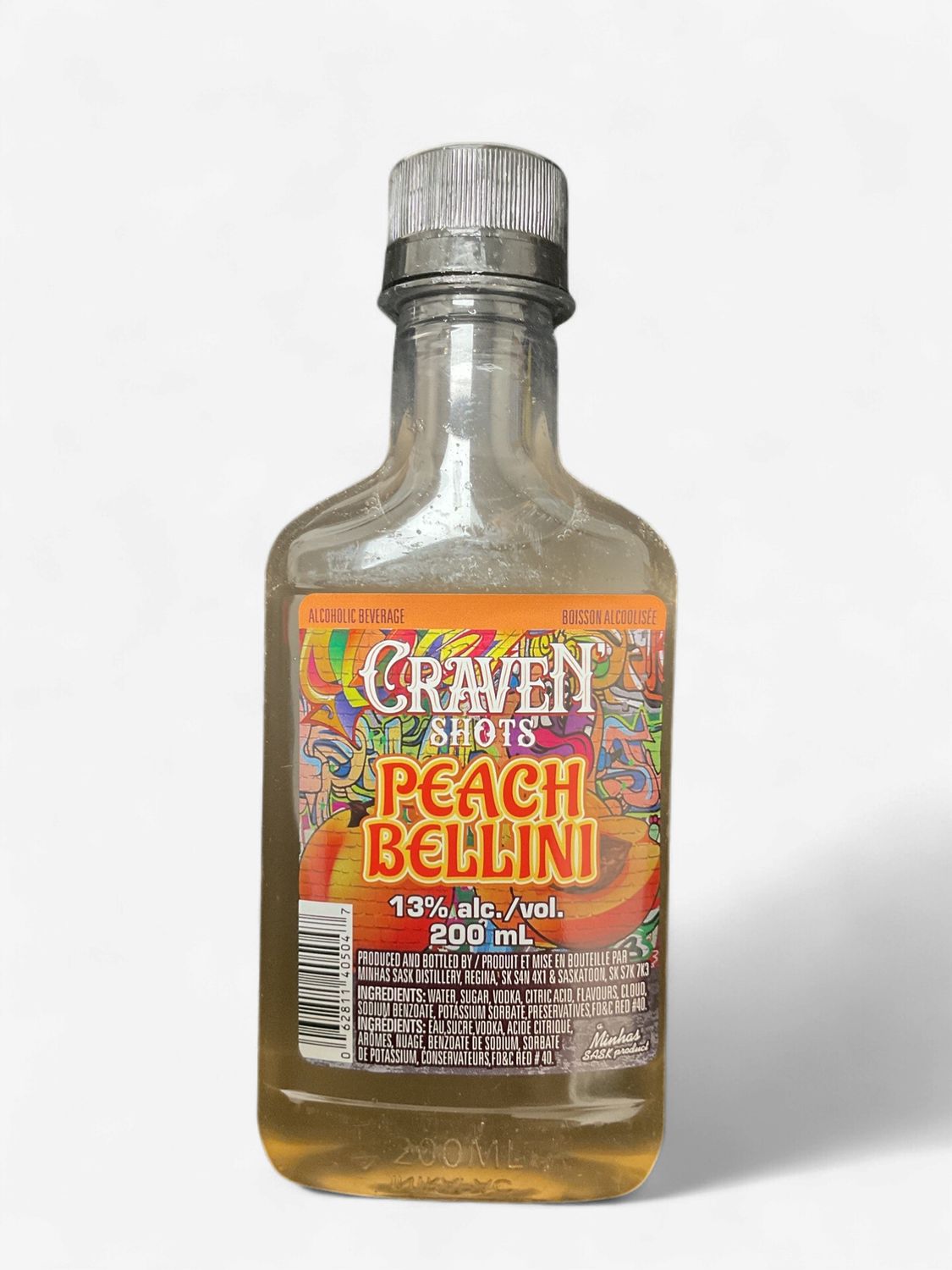 CRAVEN SHOTS PEACH BELLINI, Size: 200 ml