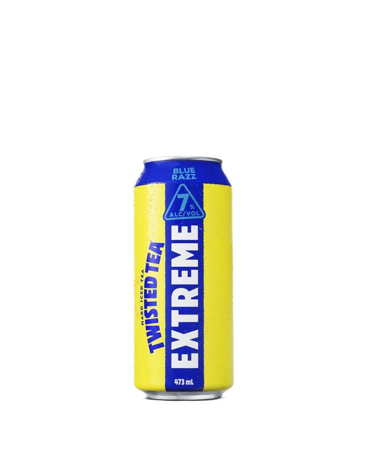 TWISTED TEA EXTREME BLUE RAZZ, Size: 1 Can 473ml