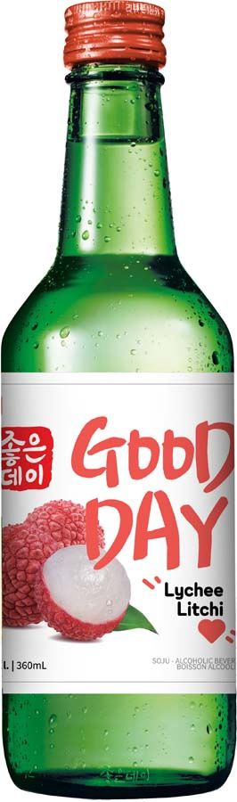 GOOD DAY LYCHEE SOJU, Size: 375 ml