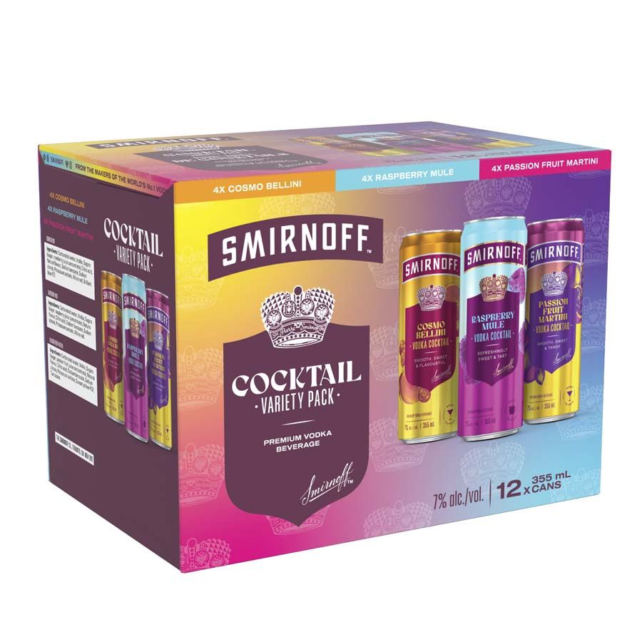 SMIRNOFF READY TO DRINK COCKTAILS, Size: 12 Cans