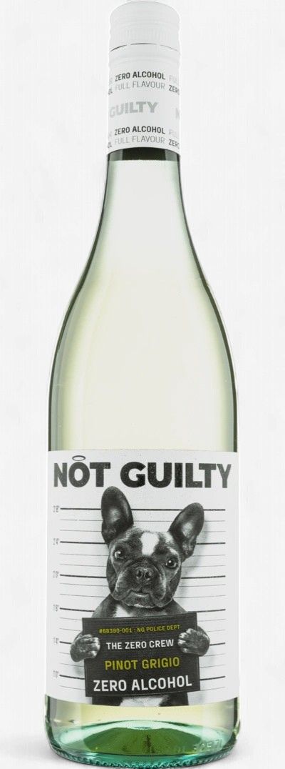 NOT GUILTY ZERO ALC PINOT GRIGIO, Size: 750 ml