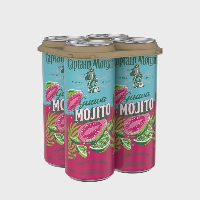 CAPTAIN MORGAN GUAVA MOJITO, Size: 4 Cans