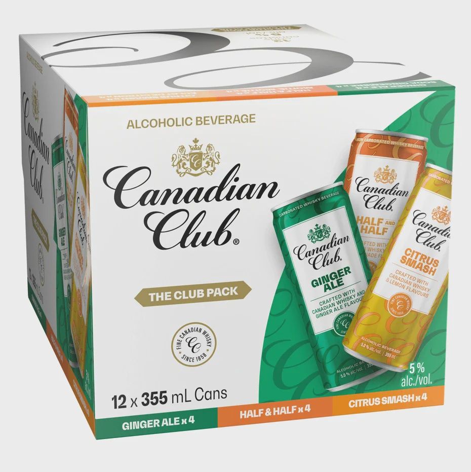 CANADIAN CLUB THE CLUB PACK, Size: 12 Cans