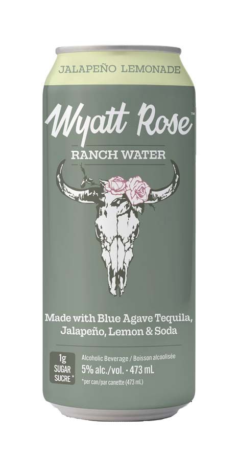 WYATT ROSE RANCH WATER JALAPENO LEMONADE, Size: 1 Can