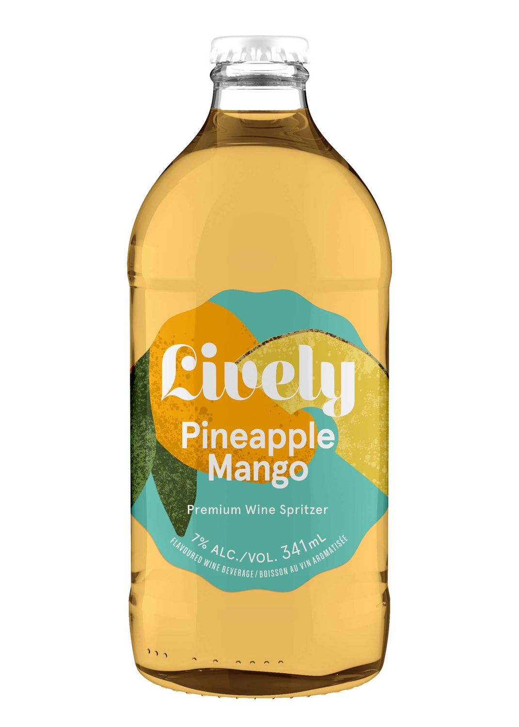 LIVELY PINEAPPLE MANGO, Size: 341 ml