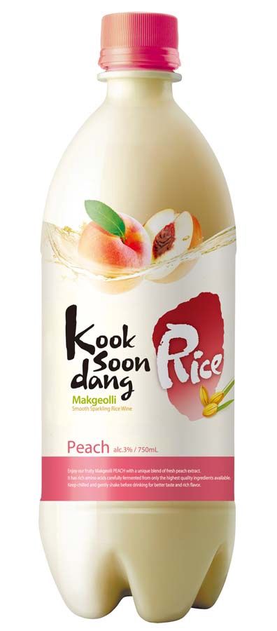 KOOKSOONDANG MAKGEOLLI PEACH, Size: 750 PET