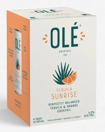 OLE TEQUILA SUNRISE, Size: 4 Cans