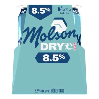 MOLSON DRY 8.5, Size: 4 Cans