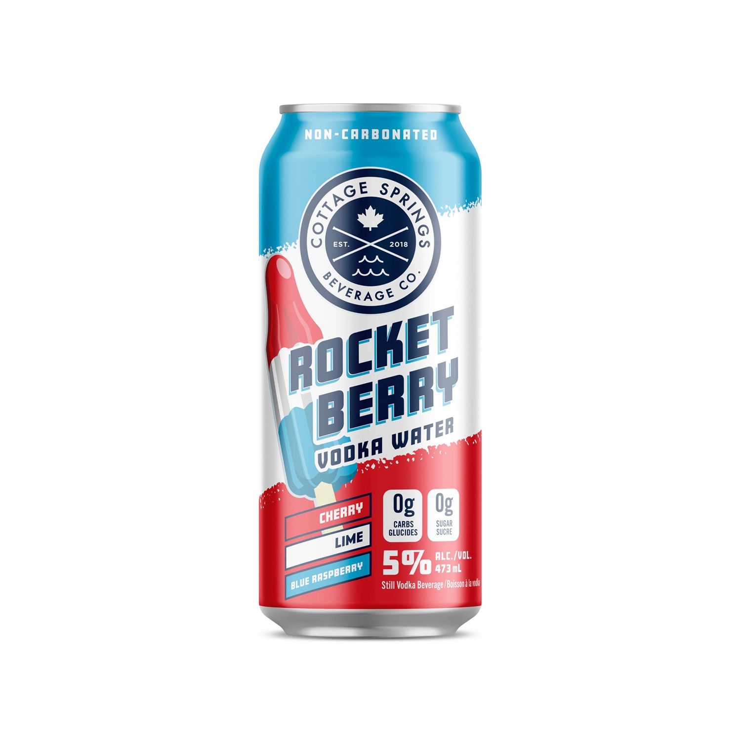 COTTAGE SPRINGS ROCKET BERRY VODKA WATER