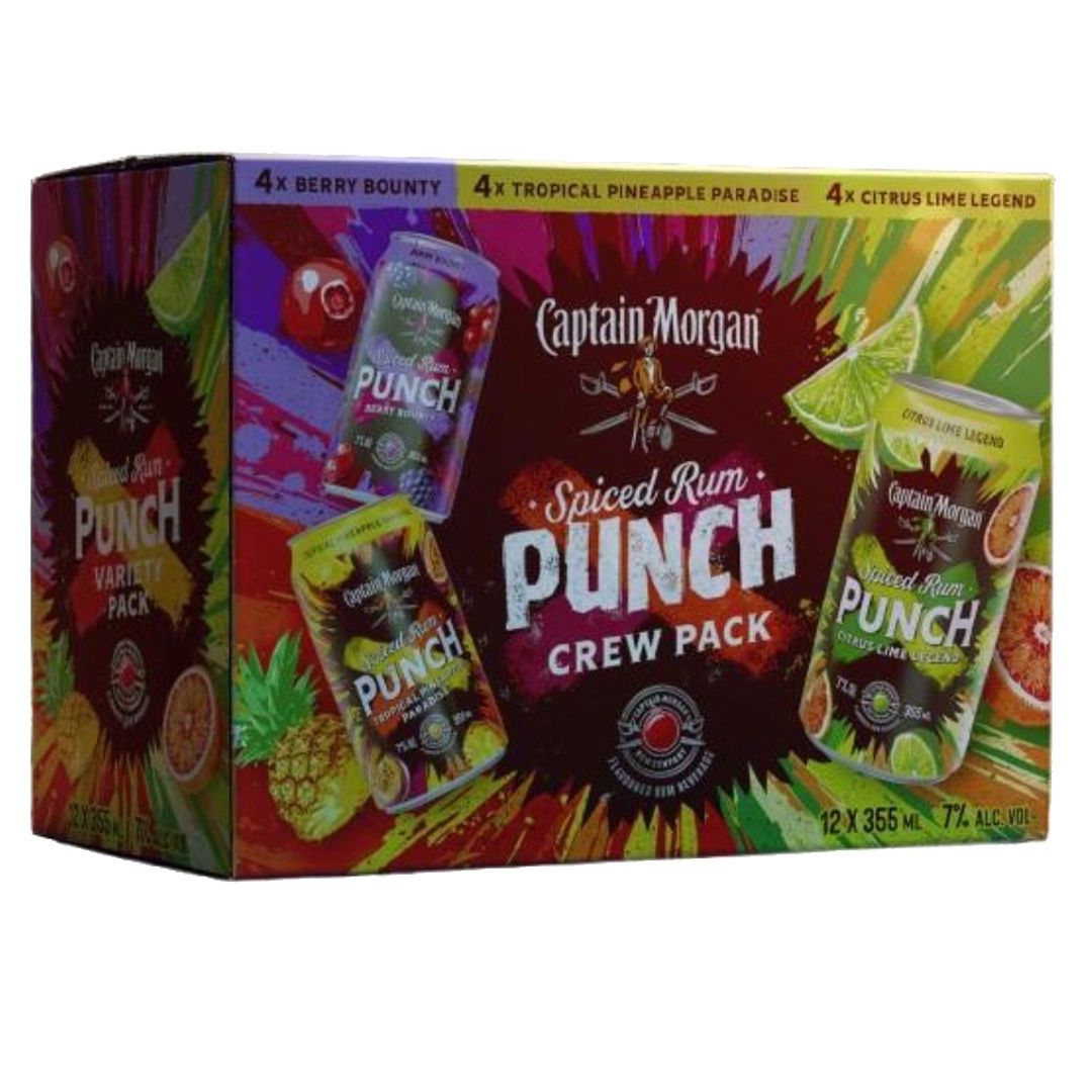 CAPTAIN MORGAN SPICED RUM PUNCH VARIETY