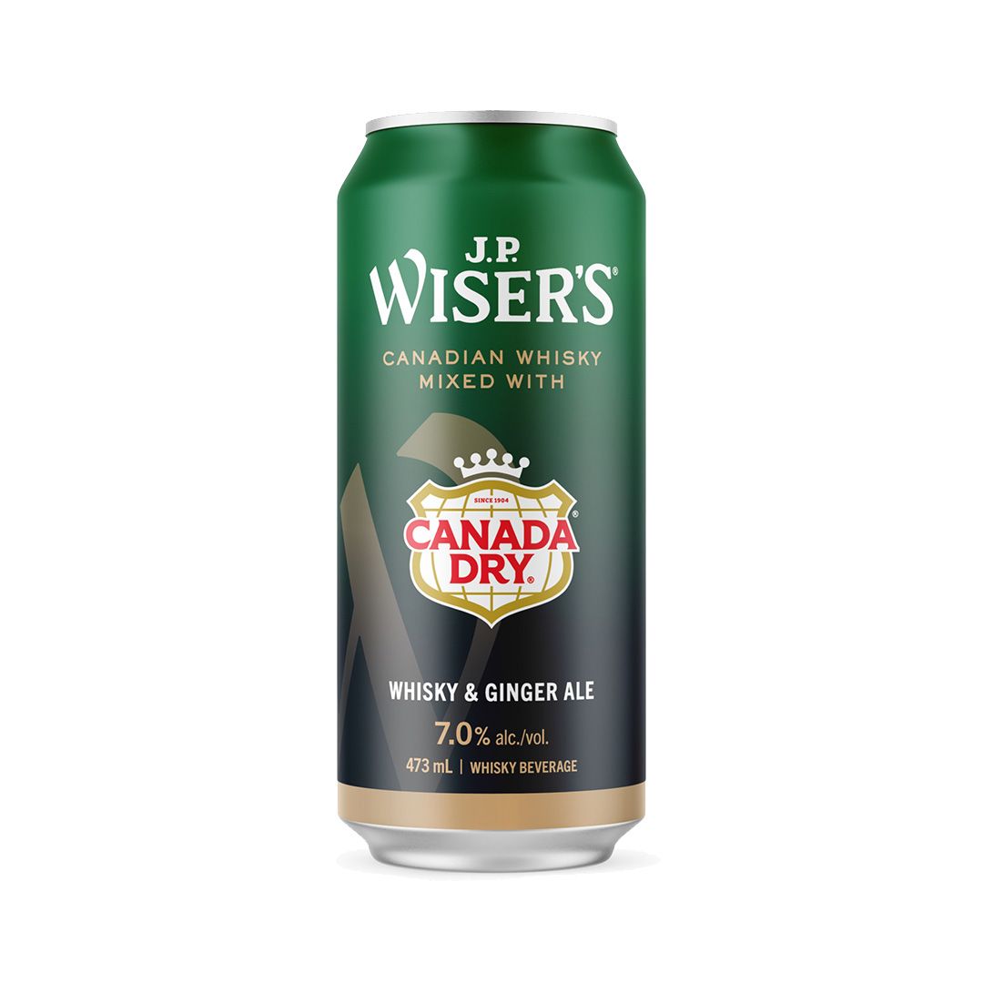 J.P. WISER'S CANADA DRY WHISKY GINGER
