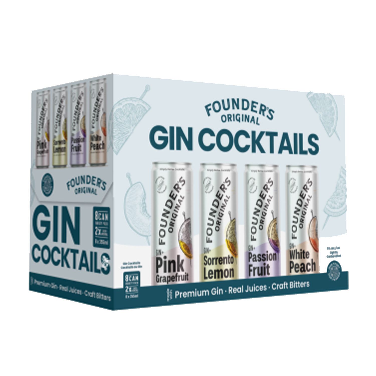 FOUNDERS ORIGINAL GIN COCKTAIL VARIETY