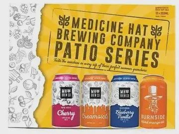 MEDICINE HAT BREWING PATIO SERIES, Size: 12 Cans