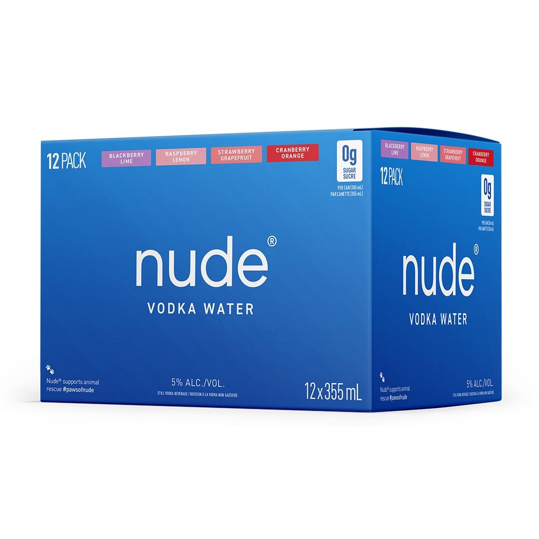NUDE VODKA WATER MIX, Size: 12 Cans