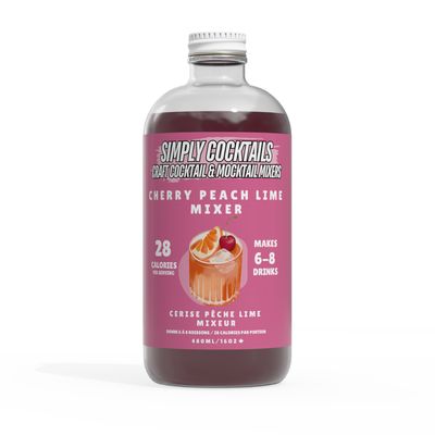 Cherry &amp; Peach with Lime - Cocktail and Mocktail Mixer