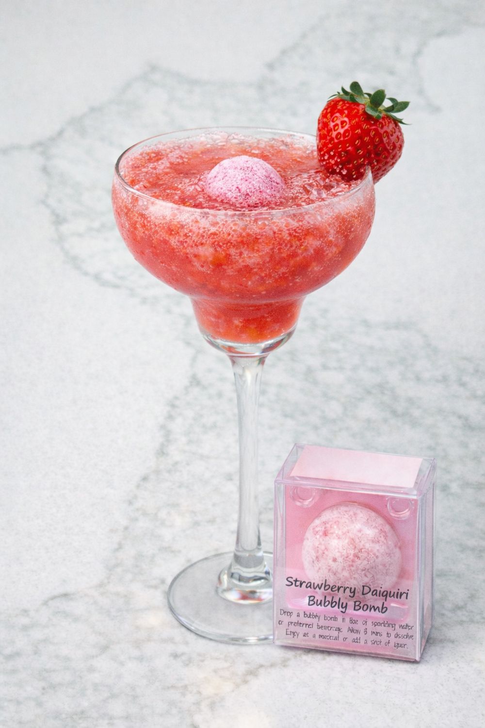Strawberry Daiquiri Bubbly Bomb