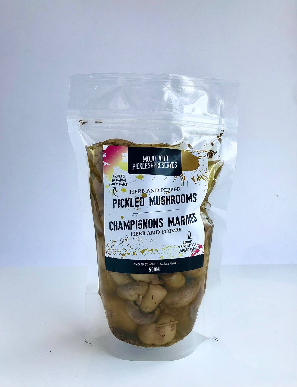 Herbaceous Pickled Mushrooms - Flavorful and Versatile