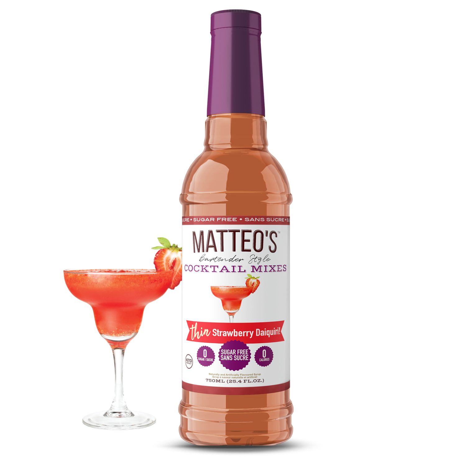 Matteo's Strawberry Daiquiri, Size: 1 Bottle