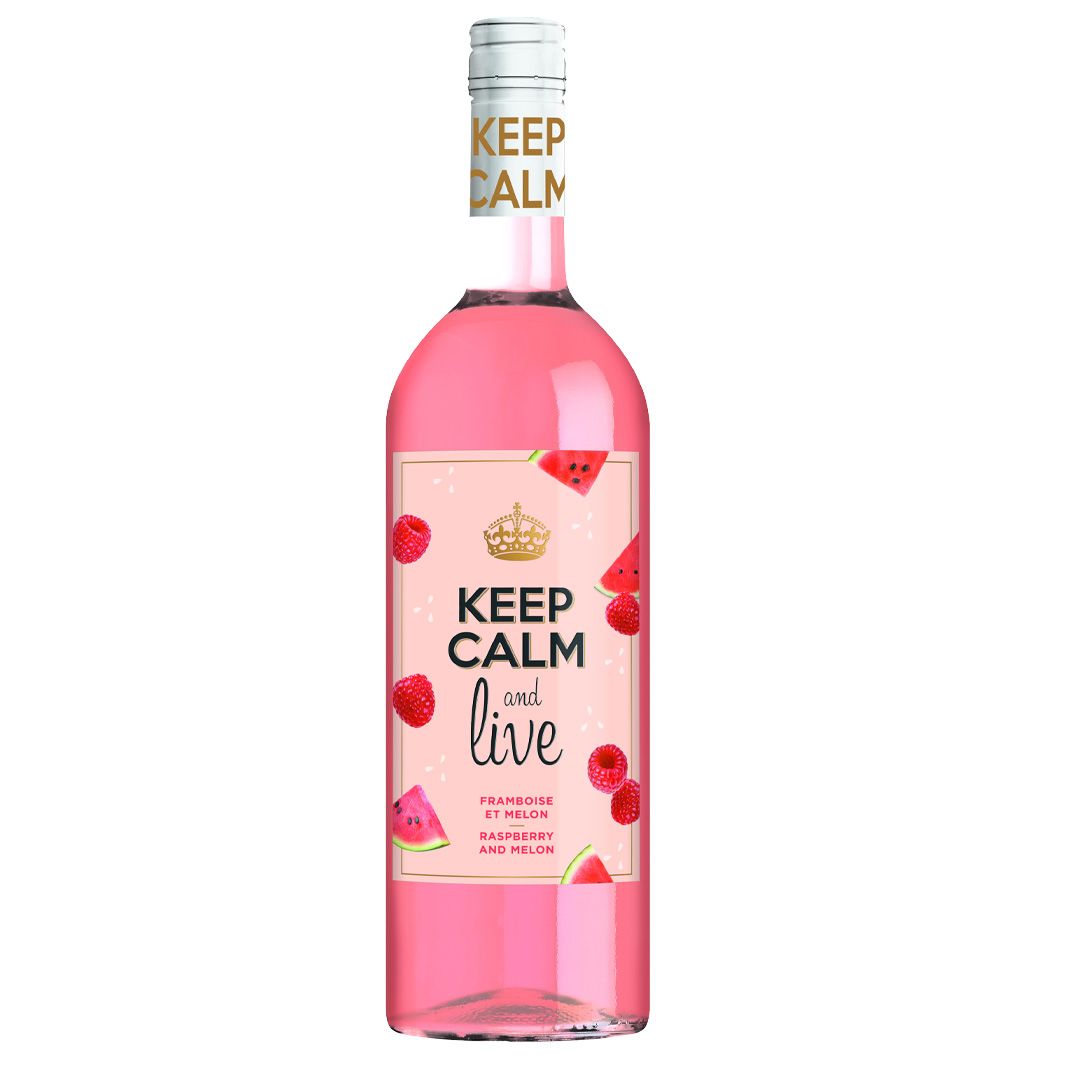 KEEP CALM AND LIVE RASPBERRY &amp; MELON