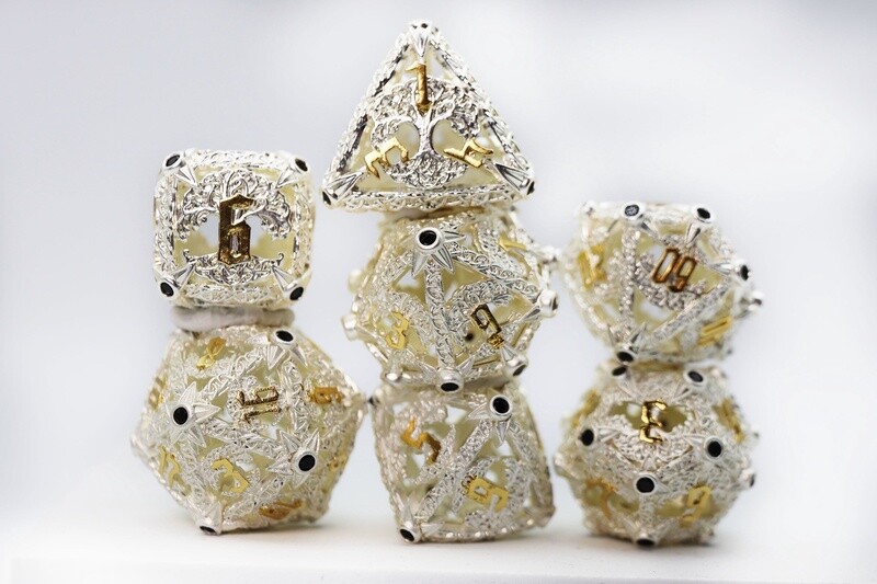 Tree of Mercy - RPG Hollow Metal Dice Set