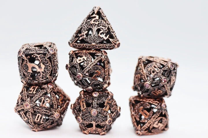 Tree of Tolerance - RPG Hollow Metal Dice Set