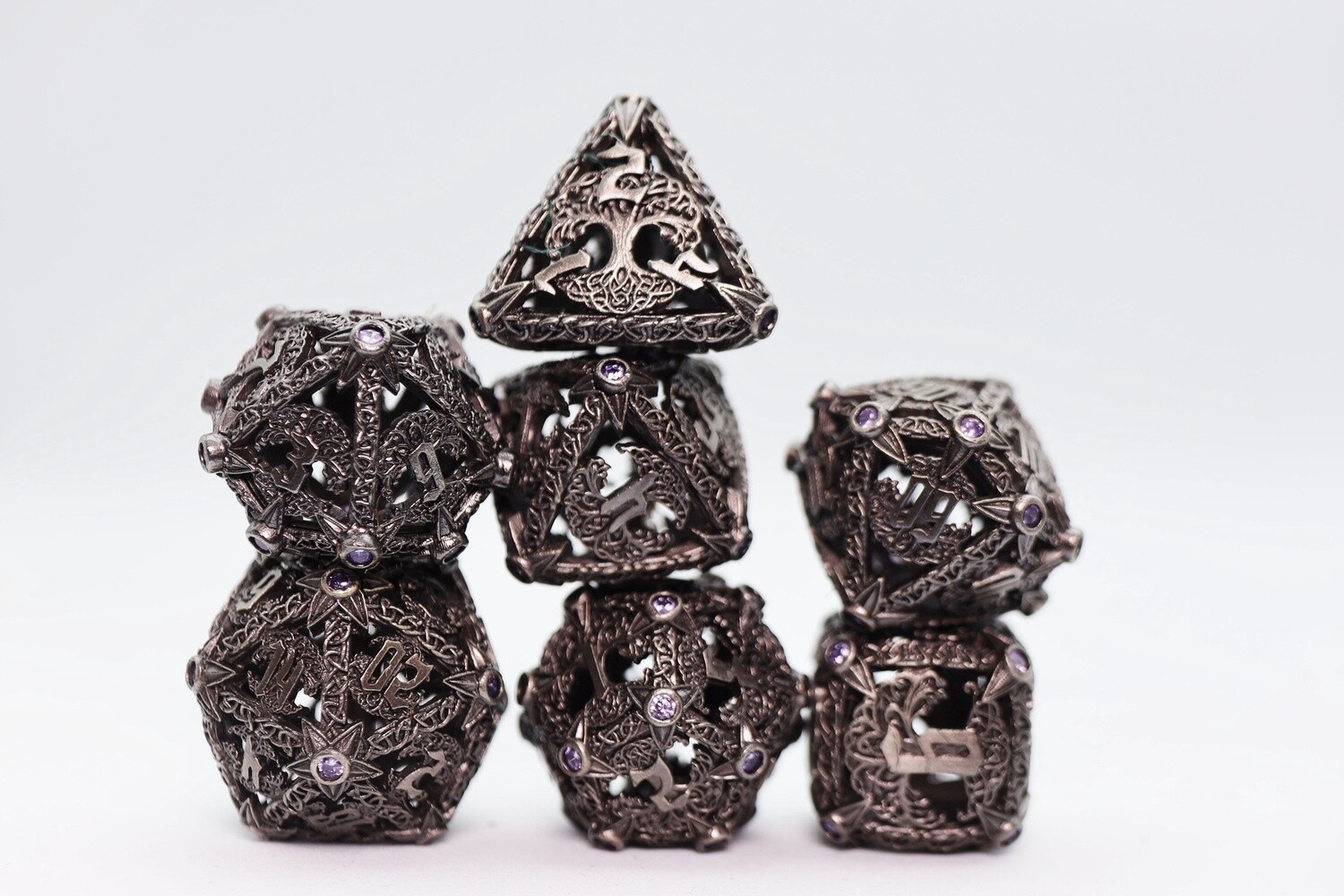 Tree of Wisdom - RPG Hollow Metal Dice Set