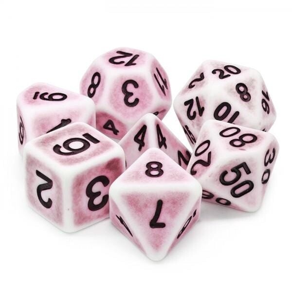 Pink Ancient RPG Dice Set
