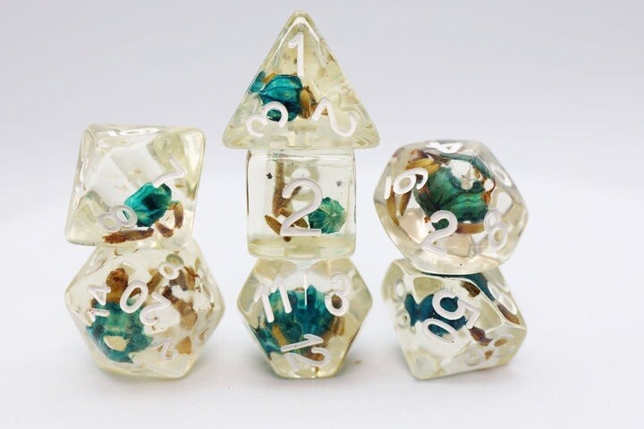 Morning Glory Seed RPG Dice Set