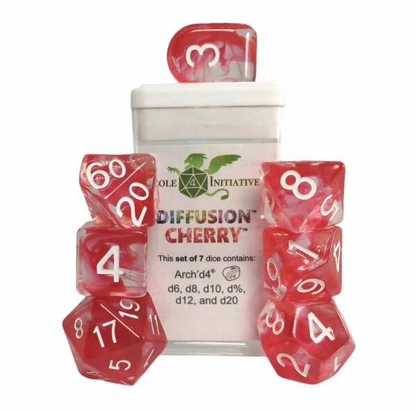 7-Set Diffusion Cherry with Arch&#39;d4 &amp; Balance&#39;d20