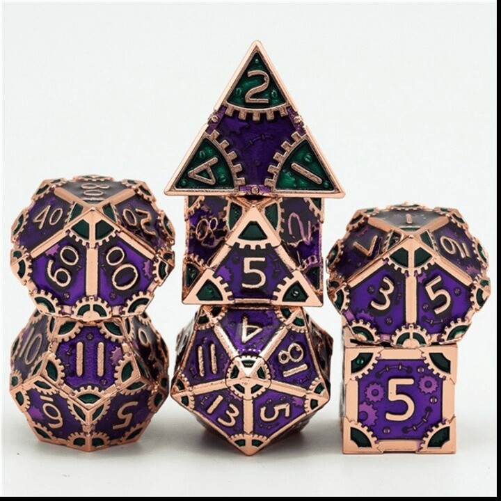 SteamPunk: Evil Queen - Metal RPG Dice Set