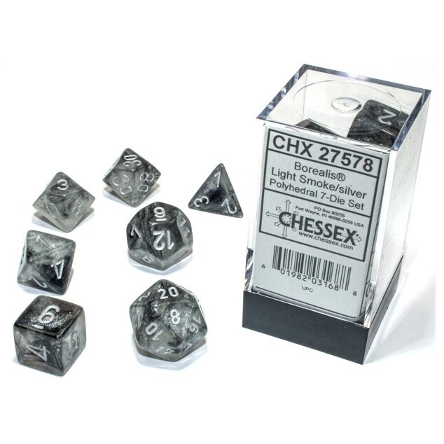 Borealis ® Polyhedral Light Smoke/silver Luminary 7-Die Set