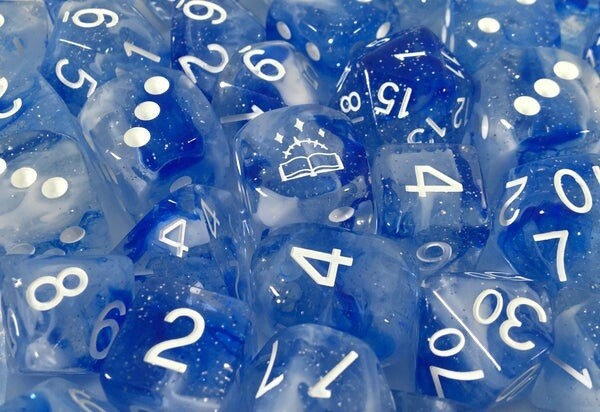 Wizard's Arcana Set of 15 Polyhedral Dice with Arch'd4