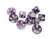 d10 Clamshell Gemini Purple and Steel with White (10)