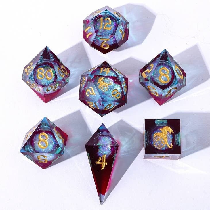 Captured Magic Liquid Core Hand Sanded Sharp Edge Resin - Elemental Mana