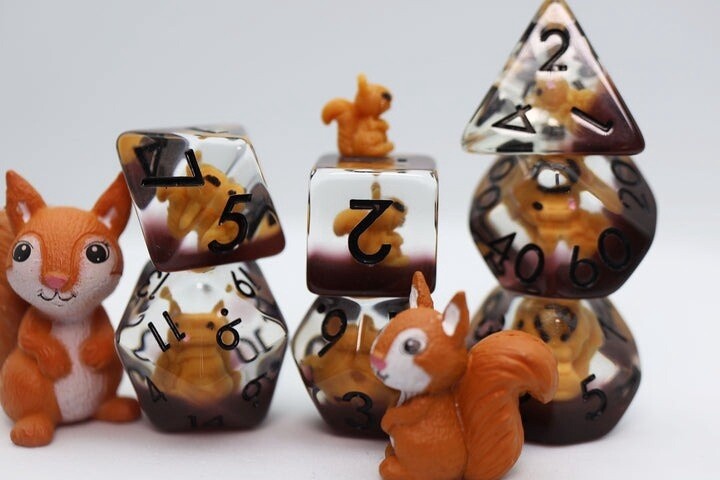 Squirrel RPG Dice Set