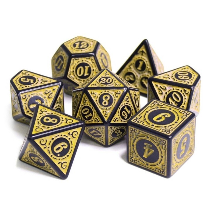 Magic Flame - Yellow RPG Dice Set