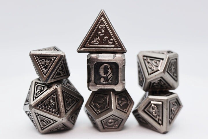 Alchemist Metals: Iron - Metal RPG Dice Set