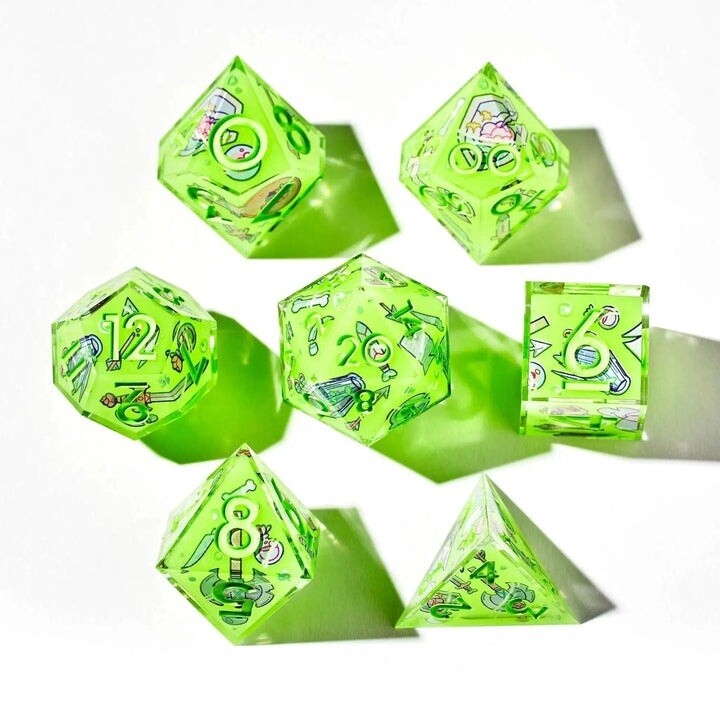 Death By Ooze 7 Piece Polyhedral Dice Set