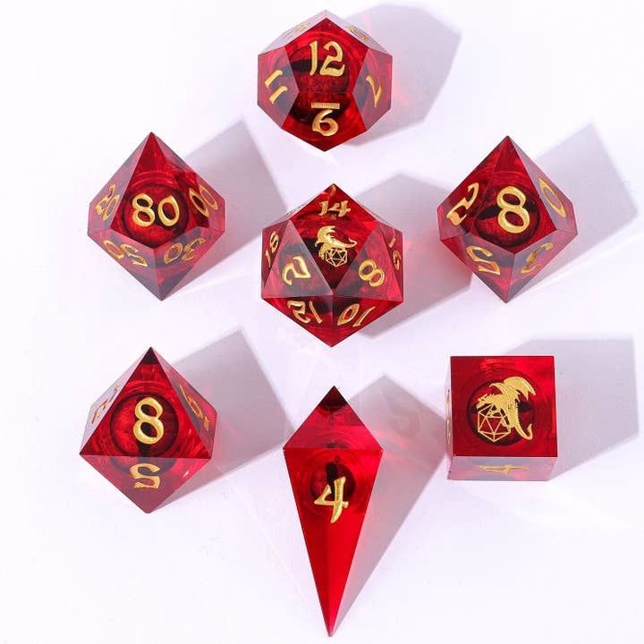Captured Magic Hand Sanded Sharp Edge Resin - Beholder&#39;s Gaze Red