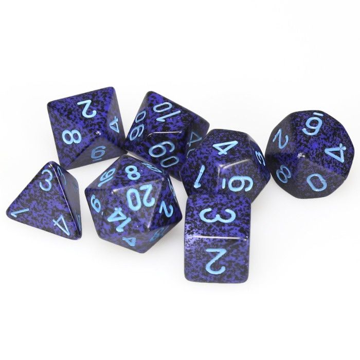 7-Set Cube Speckled Cobalt