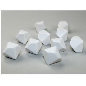 d10 Bag Opaque Blank White (10)