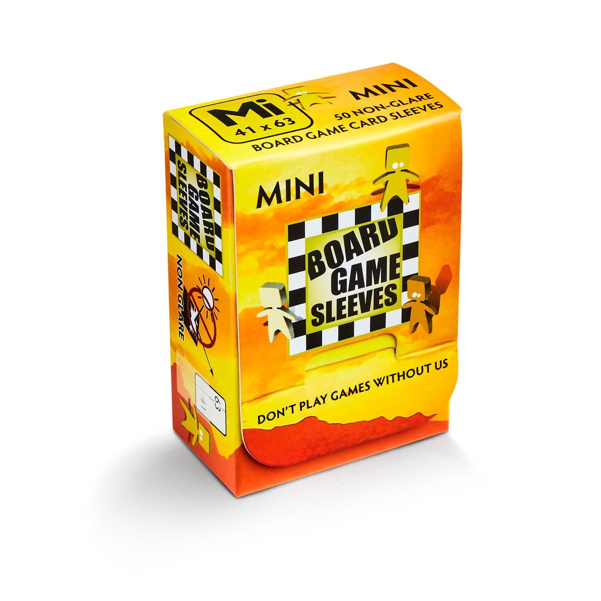 Deck Protector: Board Game Sleeve: Non-Glare: Mini Yellow (50)