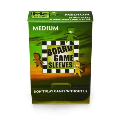 Deck Protector: Board Game Sleeve: Non-Glare: Medium Green (50)