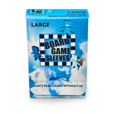 Deck Protector: Board Game Sleeve: Non-Glare: Large Blue (50)