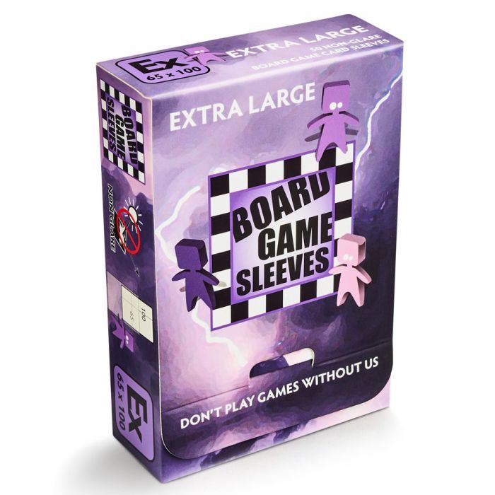 Deck Protector: Board Game Sleeve: Non-Glare: Extra Large Purple (50)