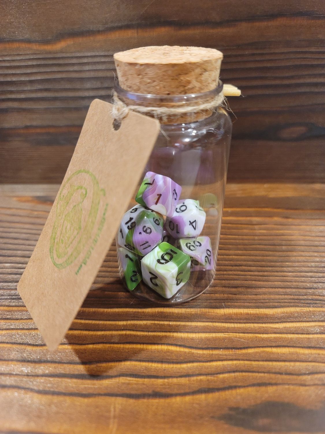 Pride: Genderqueer - Acrylic Swirl Dice