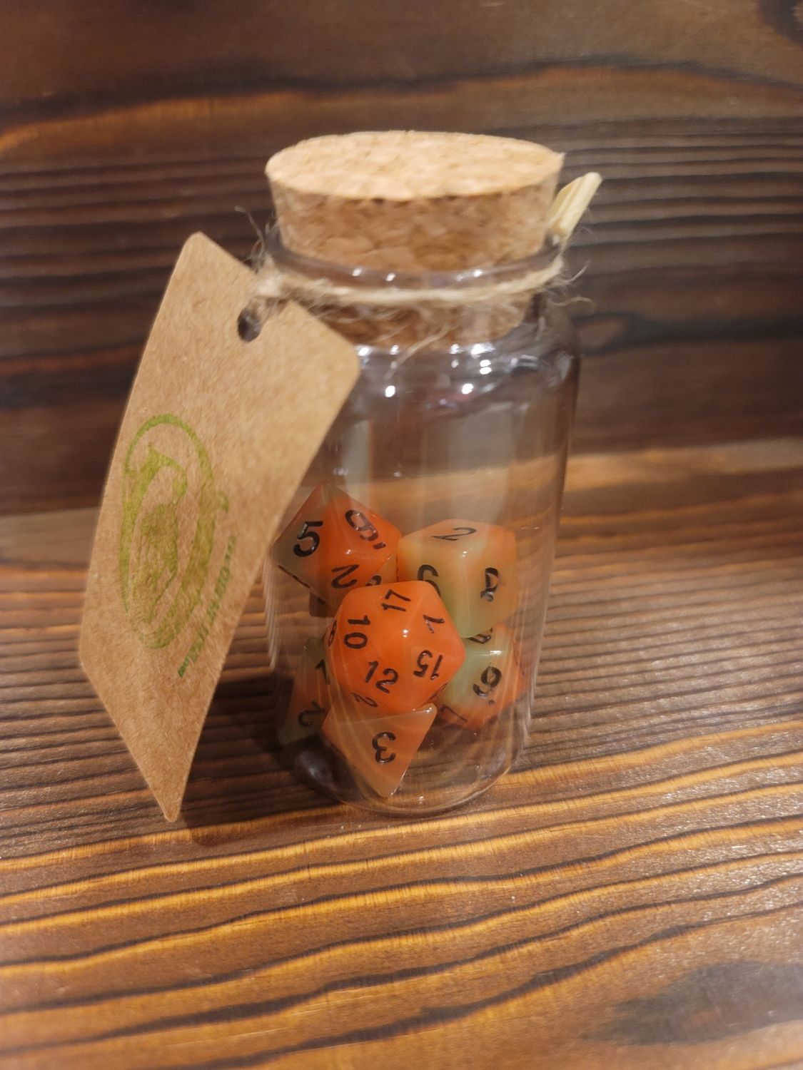 Sherbert - Glow in the Dark 7 Polyhedral Dice Set
