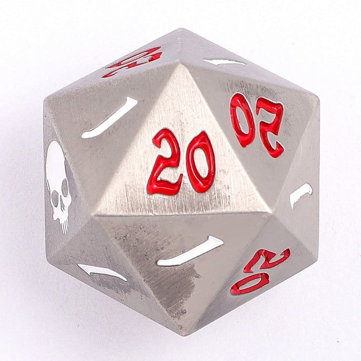 Critical Single D20 - Silver